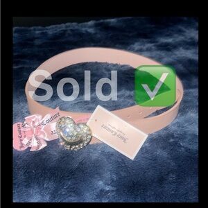 NWT Juicy Couture Pink Rhinestone Belt L/XL